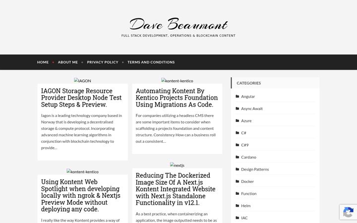 Captura de ecrã de dave-beaumont.co.uk