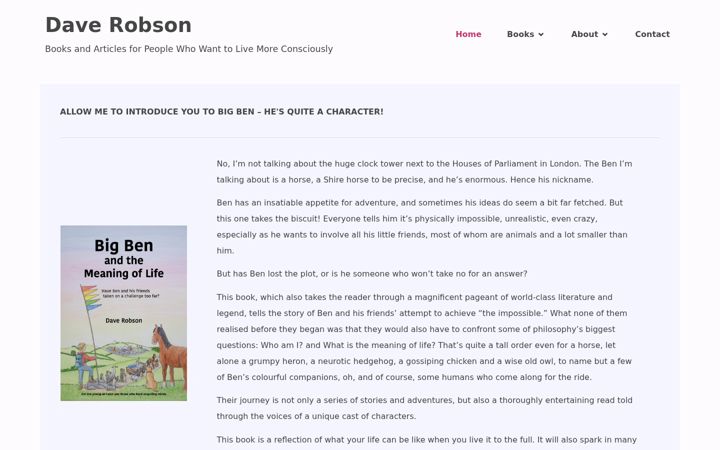 Screenshot of dave-robson.com