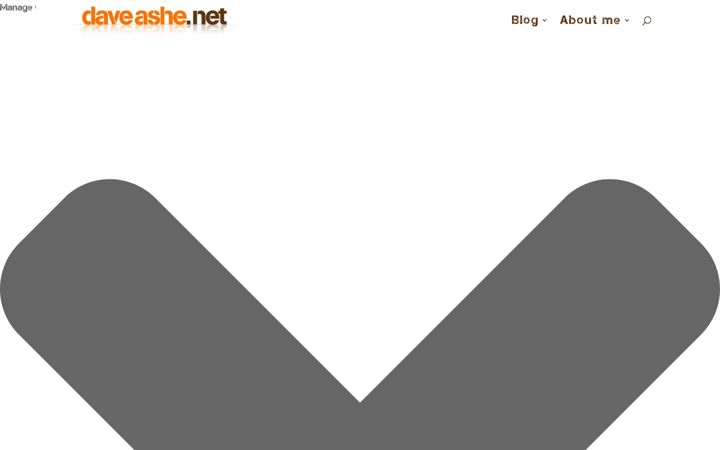 Screenshot of daveashe.net
