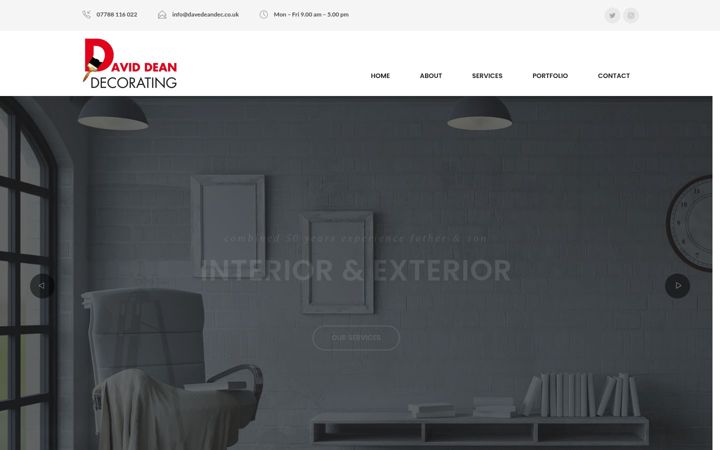 Screenshot of davedeandec.co.uk