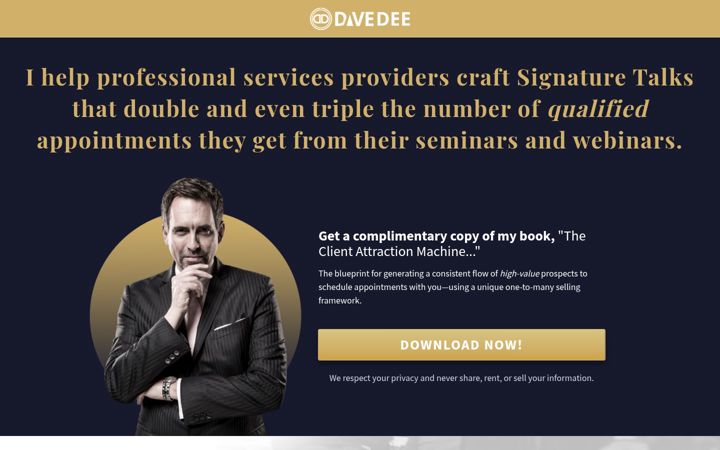 Screenshot of davedee.com