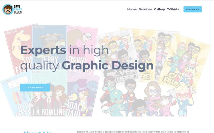 Screenshot di daveevansdesign.co.uk
