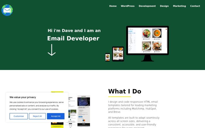 Screenshot of davefarnworth.com