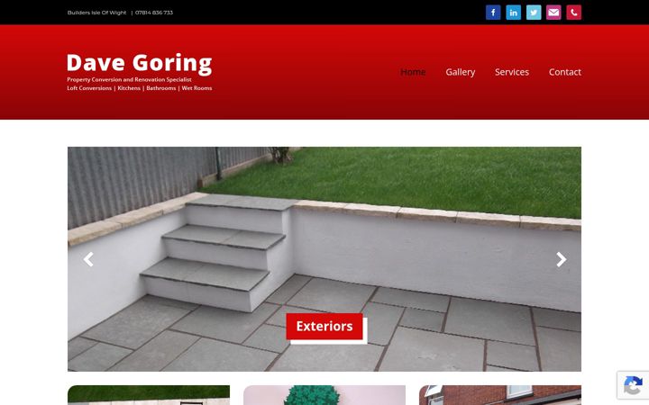 Screenshot di davegoringbuildingservicesiow.co.uk