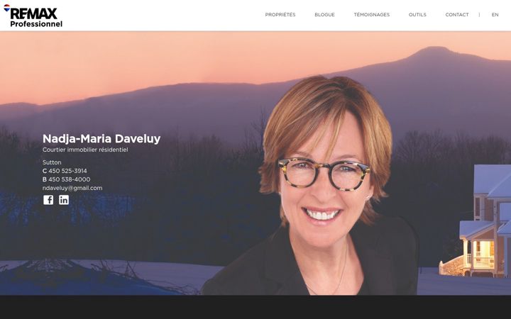 Skjámynd af daveluy.ca