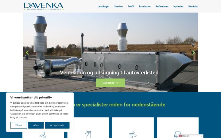 Screenshot of davenka.dk
