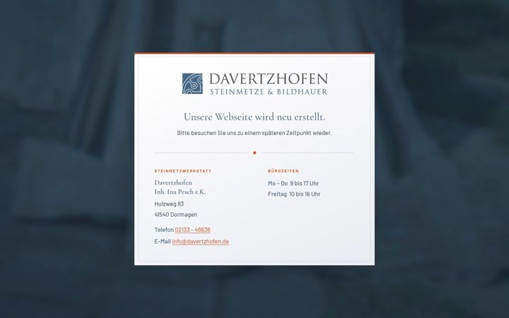 Screenshot of davertzhofen.de