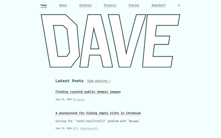 Screenshot of daverupert.com