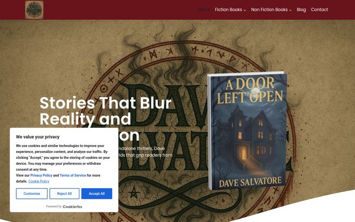 Screenshot of davesalvatorebooks.com