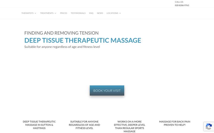 Captura de pantalla de davetaylormassage.co.uk