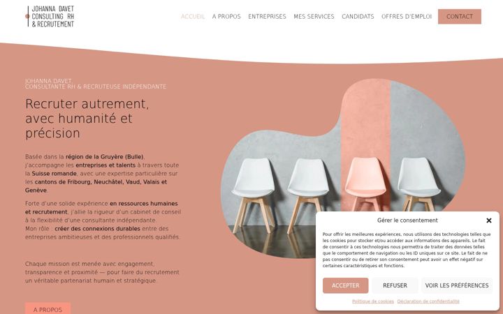 Screenshot of davetconsulting.ch
