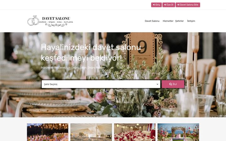 Snímek obrazovky davetsalonu.com.tr