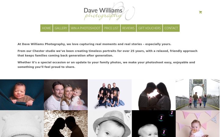 Screenshot of davewilliamsphotography.co.uk