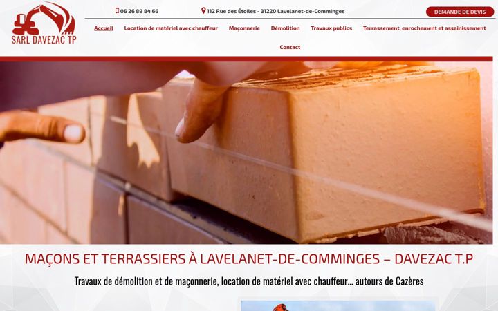 Screenshot stránky davezactp.fr