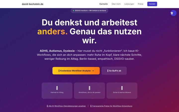 Screenshot of david-bechstein.de