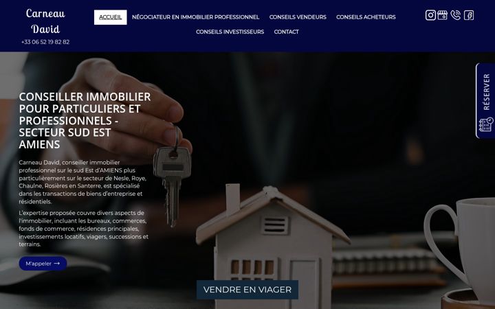 Screenshot stránky david-carneau-conseiller-immobilier.fr