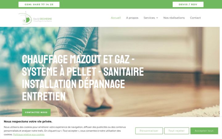 Screenshot of david-dechesne.be