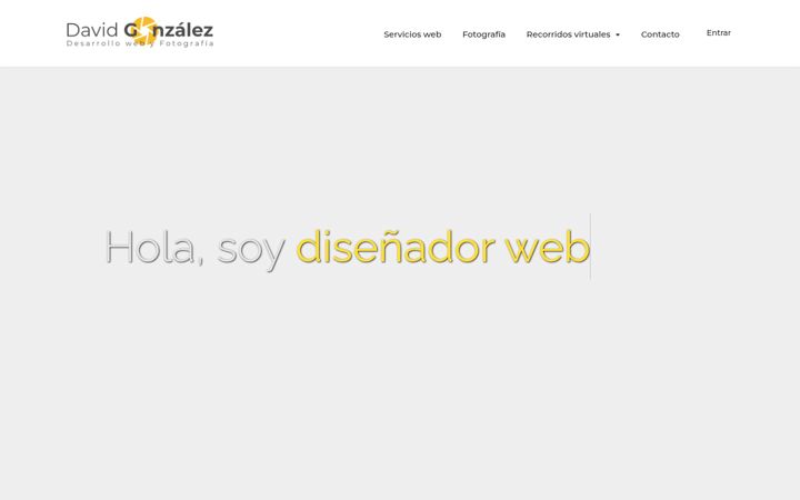 Screenshot di david-gonzalez.es