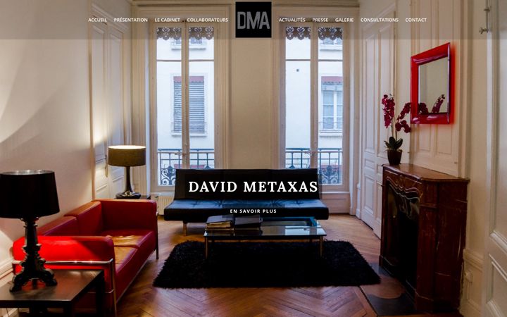 Screenshot stránky david-metaxas-avocat.fr