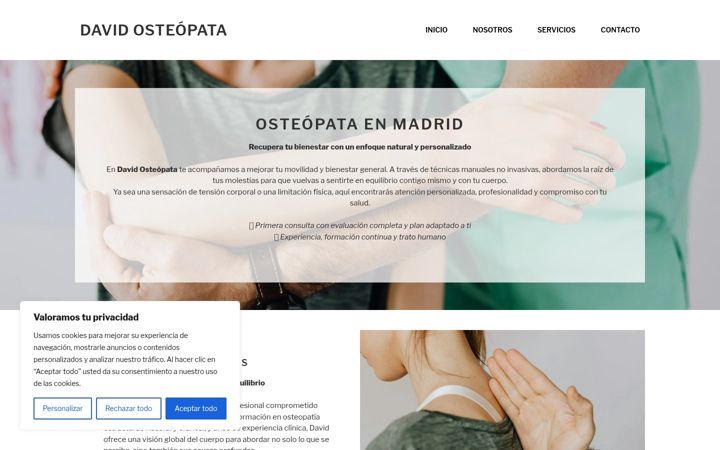 Screenshot di david-osteopata.es