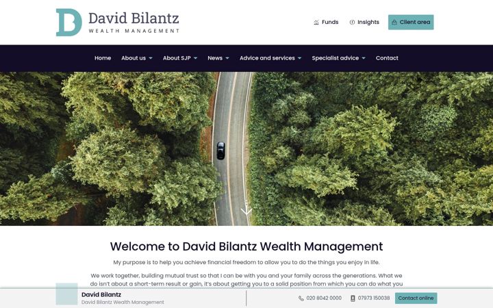 Captura de pantalla de davidbilantzwm.co.uk