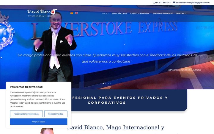 Screenshot di davidblanco.es
