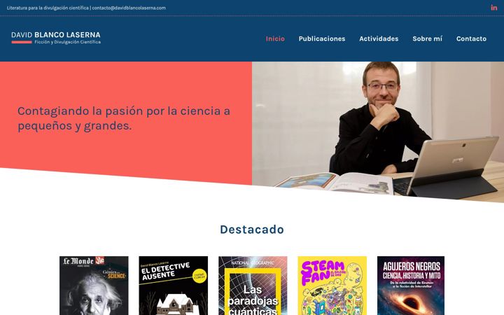Screenshot von davidblancolaserna.com