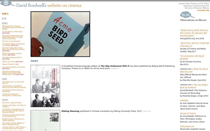 Screenshot of davidbordwell.net