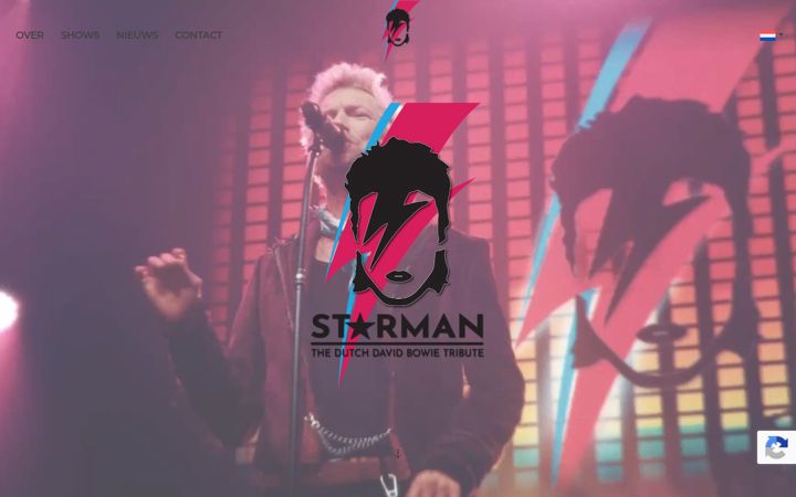 Screenshot di davidbowie-tribute.nl