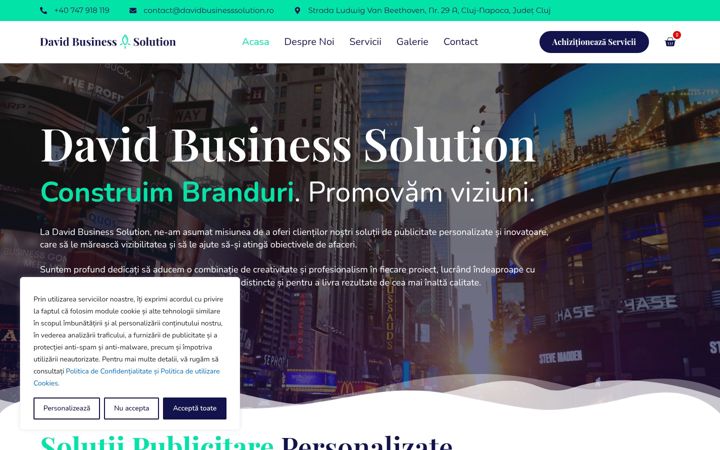 Capture d'écran de davidbusinesssolution.ro