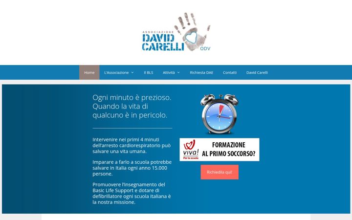 Captură de ecran a davidcarelli.org