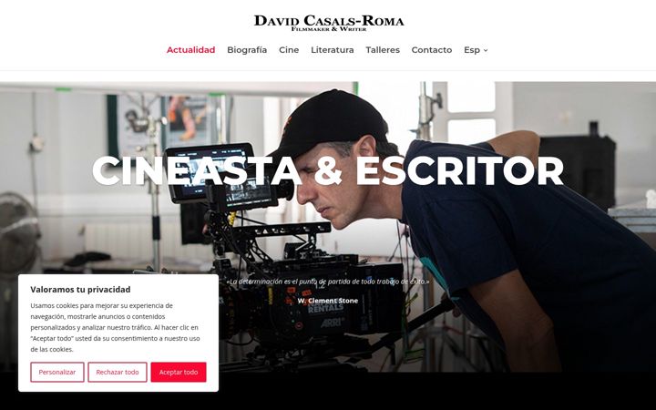 Screenshot of davidcasals-roma.com