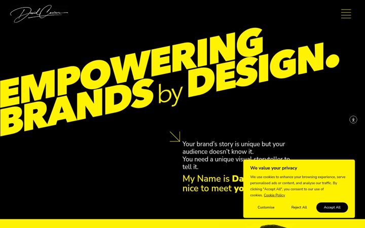 Screenshot of davidcasirer.com
