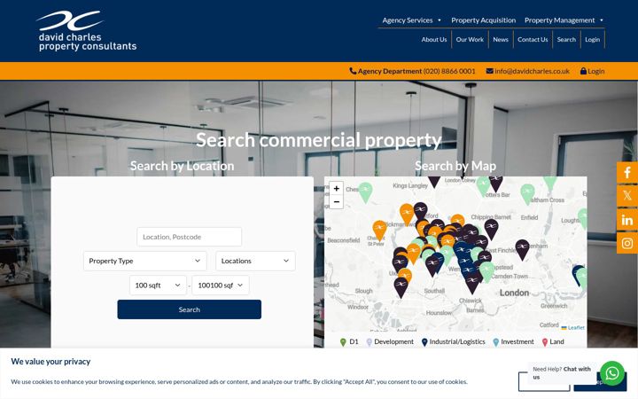 Screenshot of davidcharles.co.uk