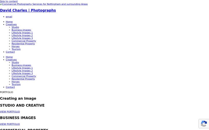 Screenshot of davidcharlesfoto.com