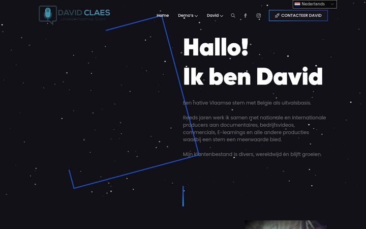 Screenshot of davidclaes.be
