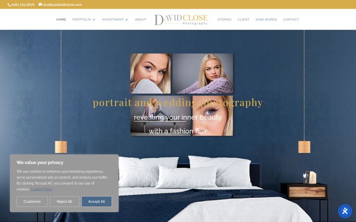 Screenshot of davidclose.com
