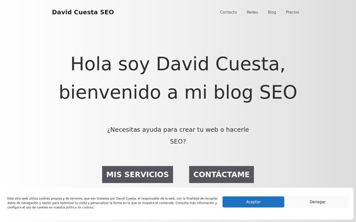 Screenshot di davidcuesta.es