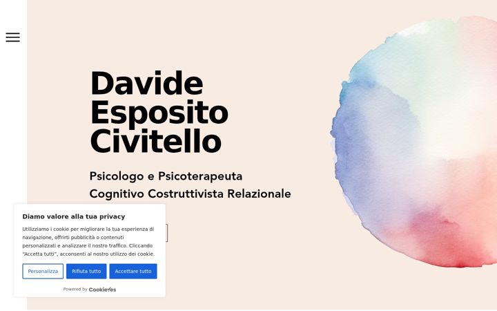 Screenshot of davide-esposito-civitello-psicoterapeuta.com