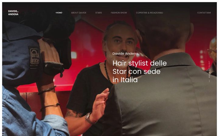Screenshot of davideandena.com