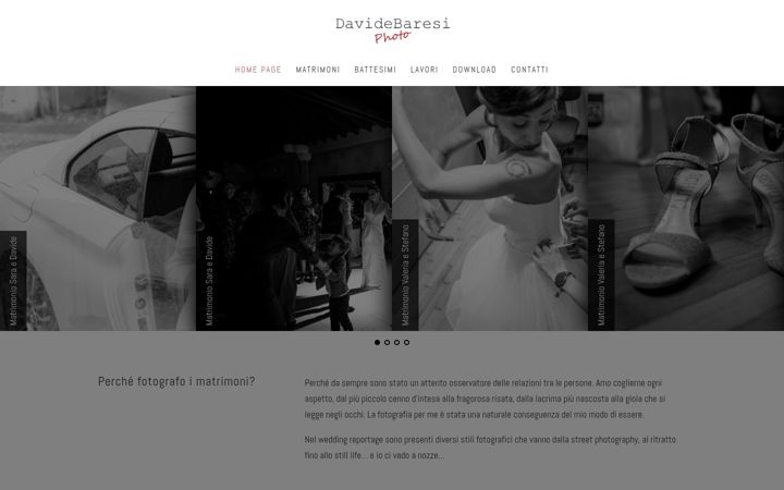 Screenshot von davidebaresi.it