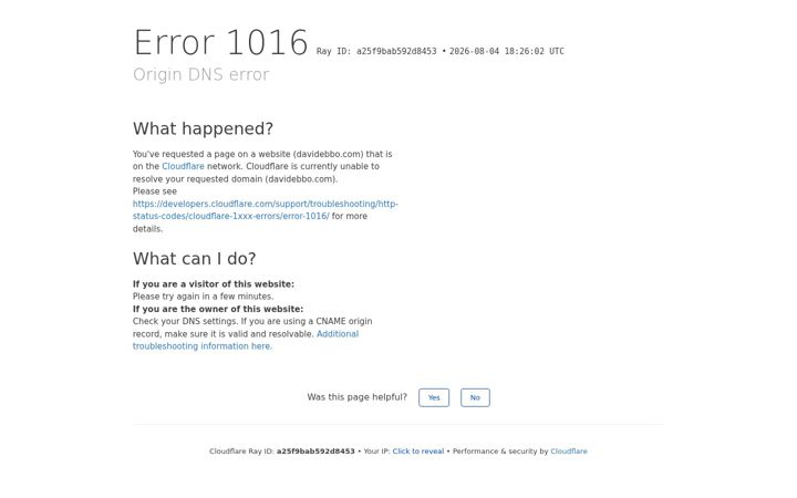 Screenshot of davidebbo.com