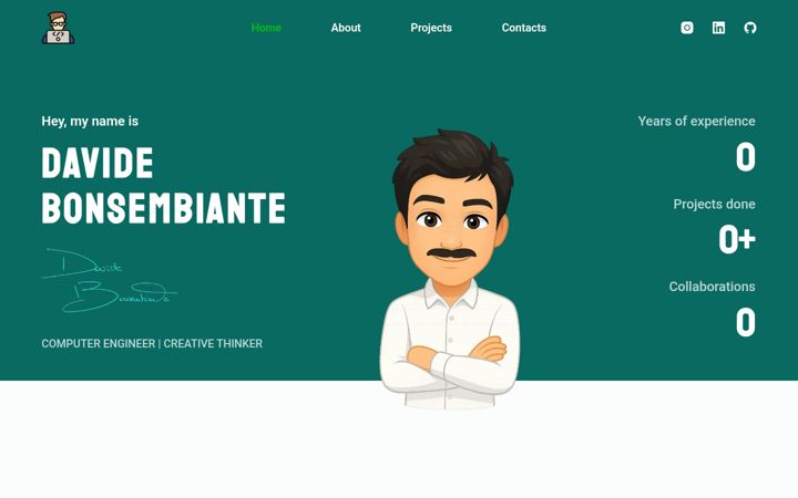 Screenshot of davidebonsembiante.eu