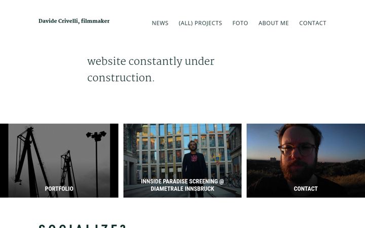 Screenshot of davidecrivelli.com