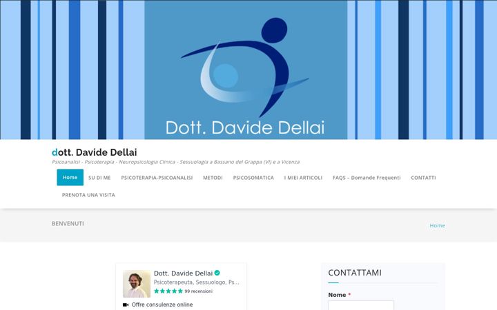 Zrzut ekranu davidedellaipsicologo.it