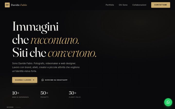 Screenshot of davidefabio.com