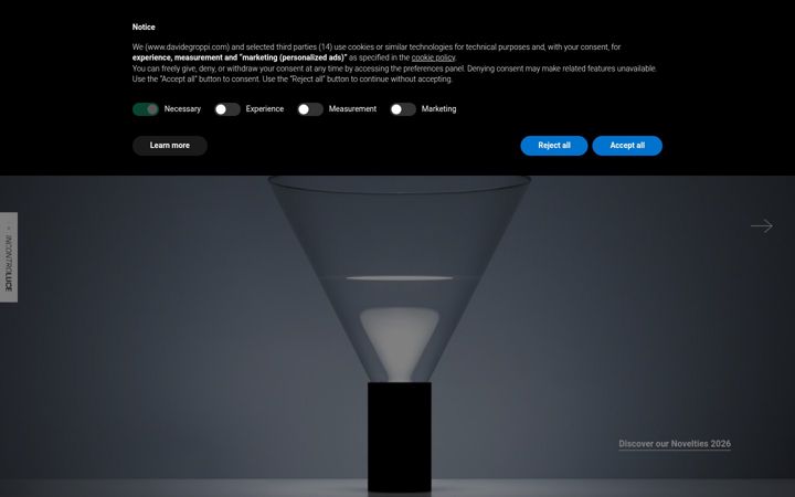 Screenshot of davidegroppi.eu