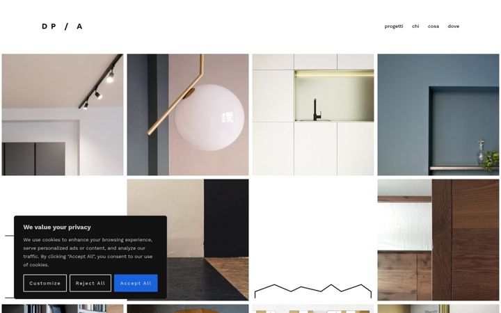 Screenshot of davidepetronici.com