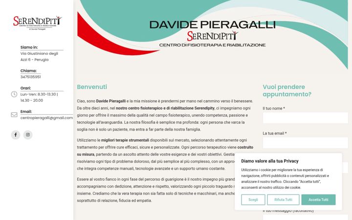 Skjámynd af davidepieragalli.it
