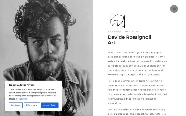Skjámynd af daviderossignoli.it
